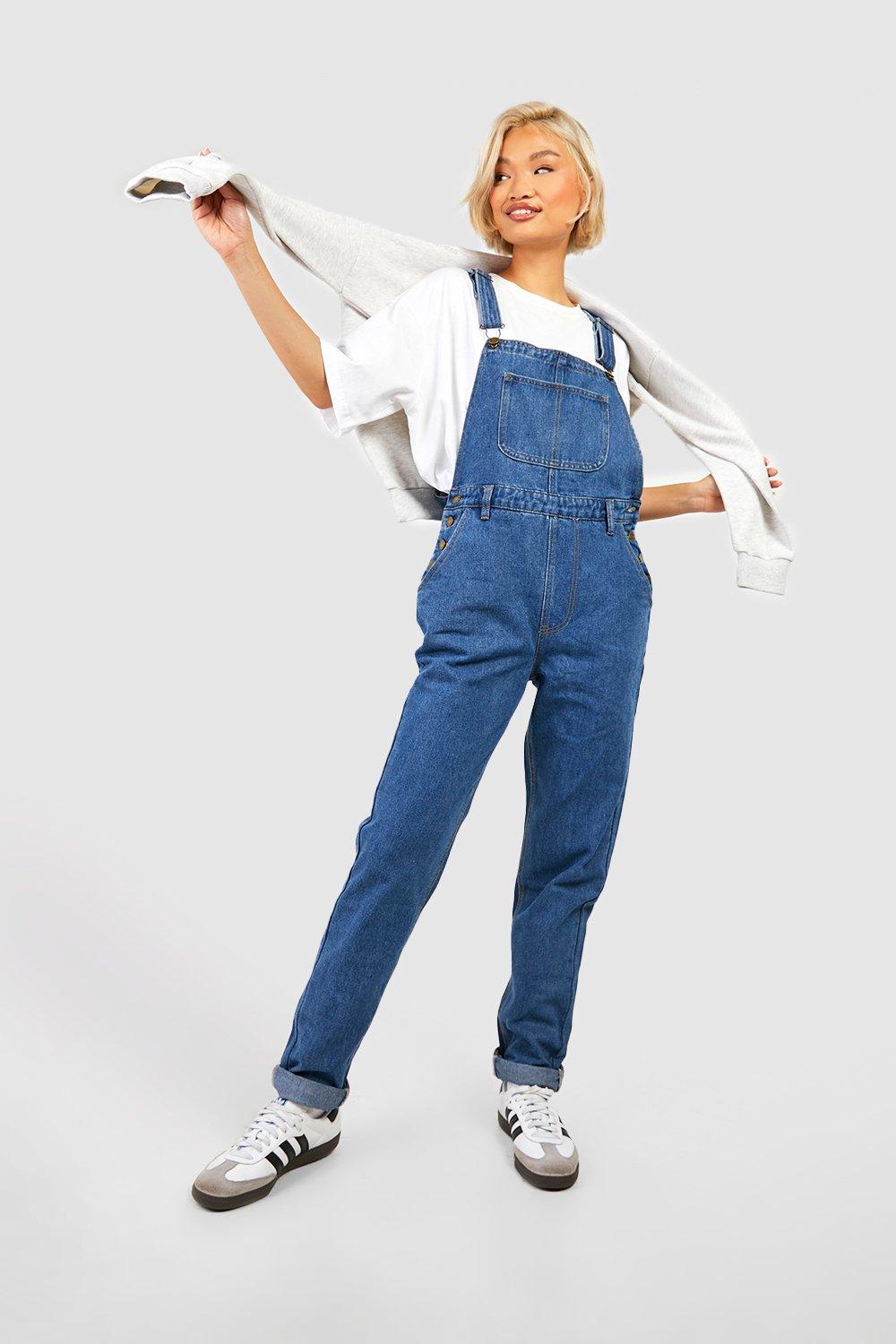 Boohoo store denim dungarees